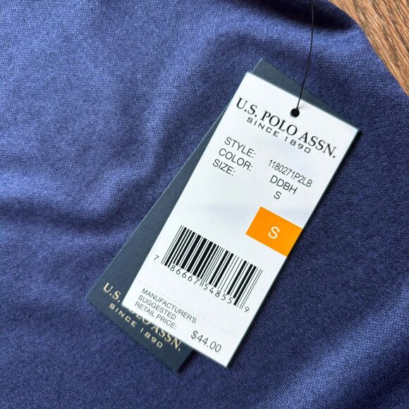 New U.S. Polo Assn Mens Feel Dry Polo Shirt‎ Size Small - Picture 4 of 5